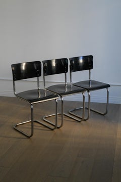 Mart Stam side chairs Model S43 for Gebruder Thonet, Austria, 1932