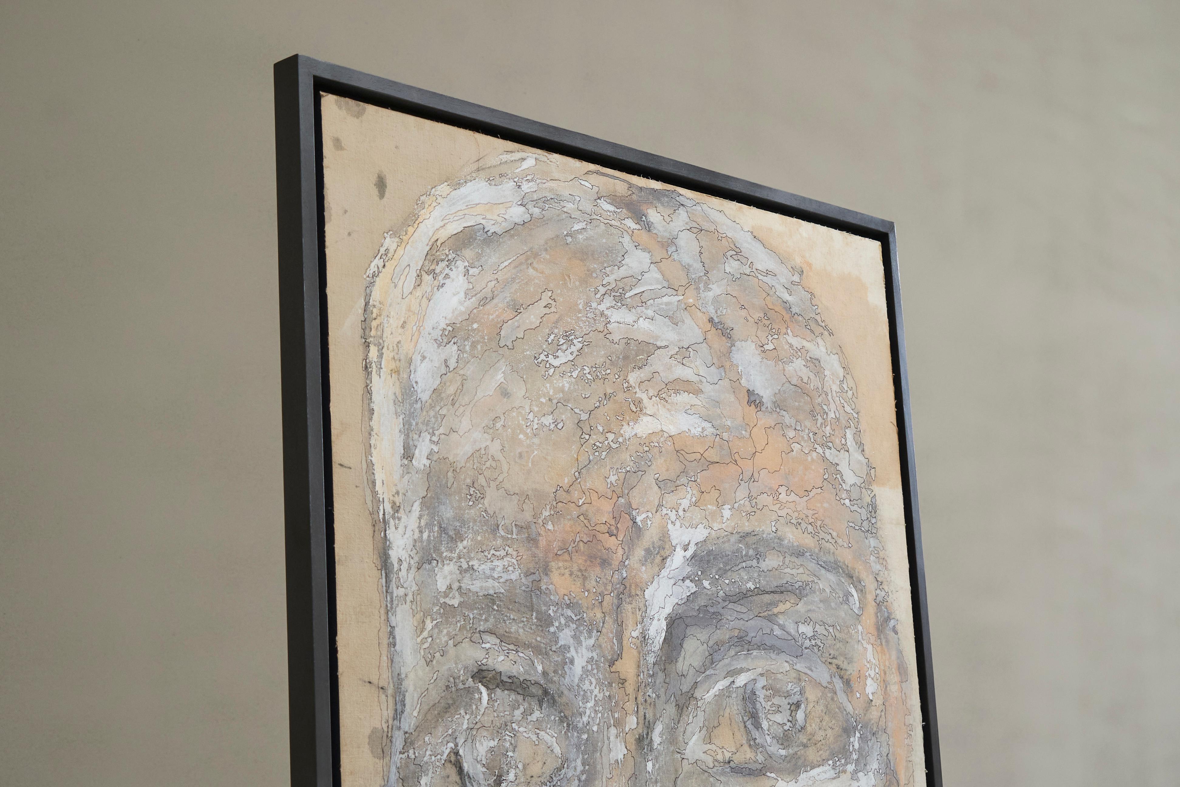 Mart Visser Large Artwork Mixed Media on Old Theatre Canvas 2017 en vente 5