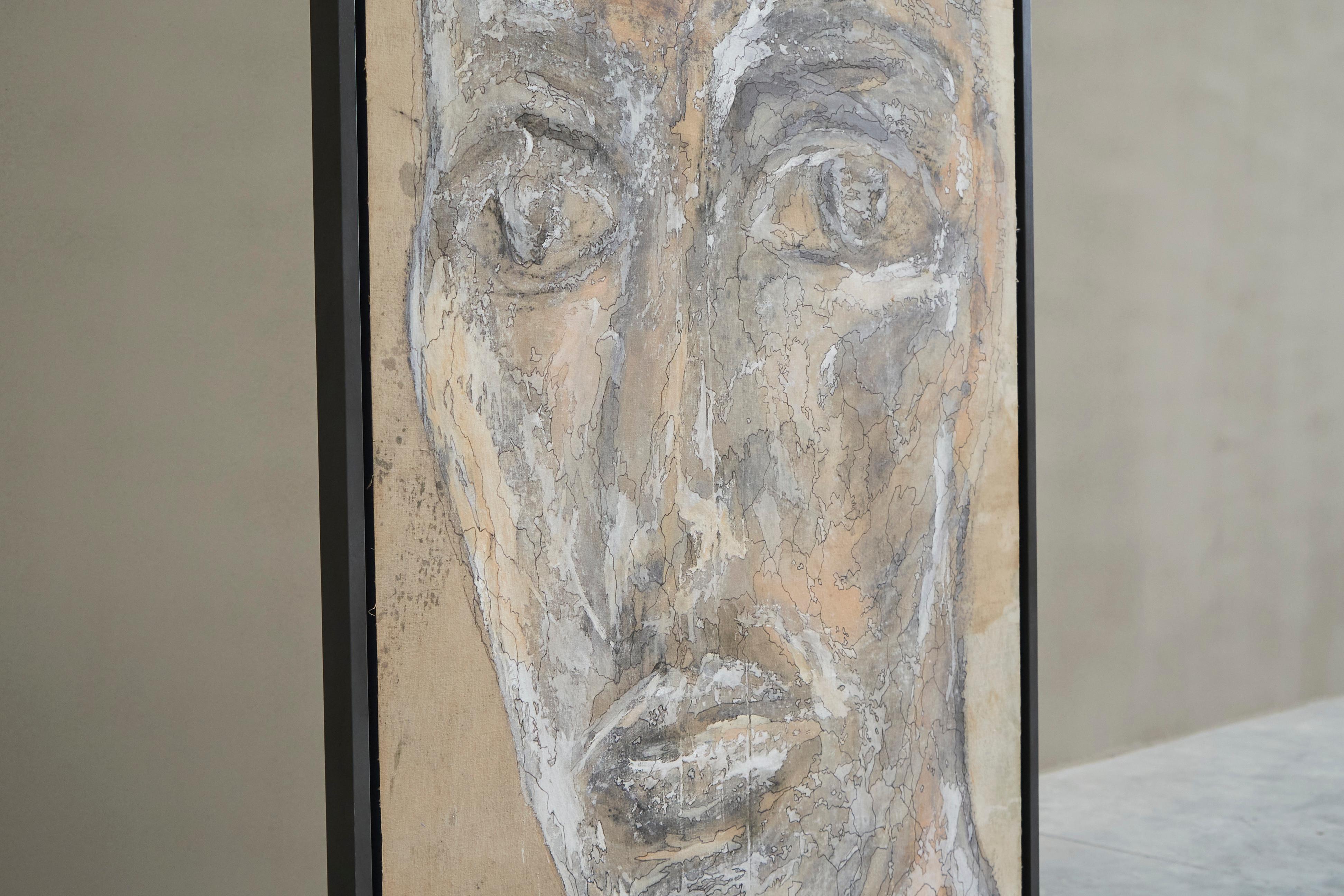 Mart Visser Large Artwork Mixed Media on Old Theatre Canvas 2017 en vente 6