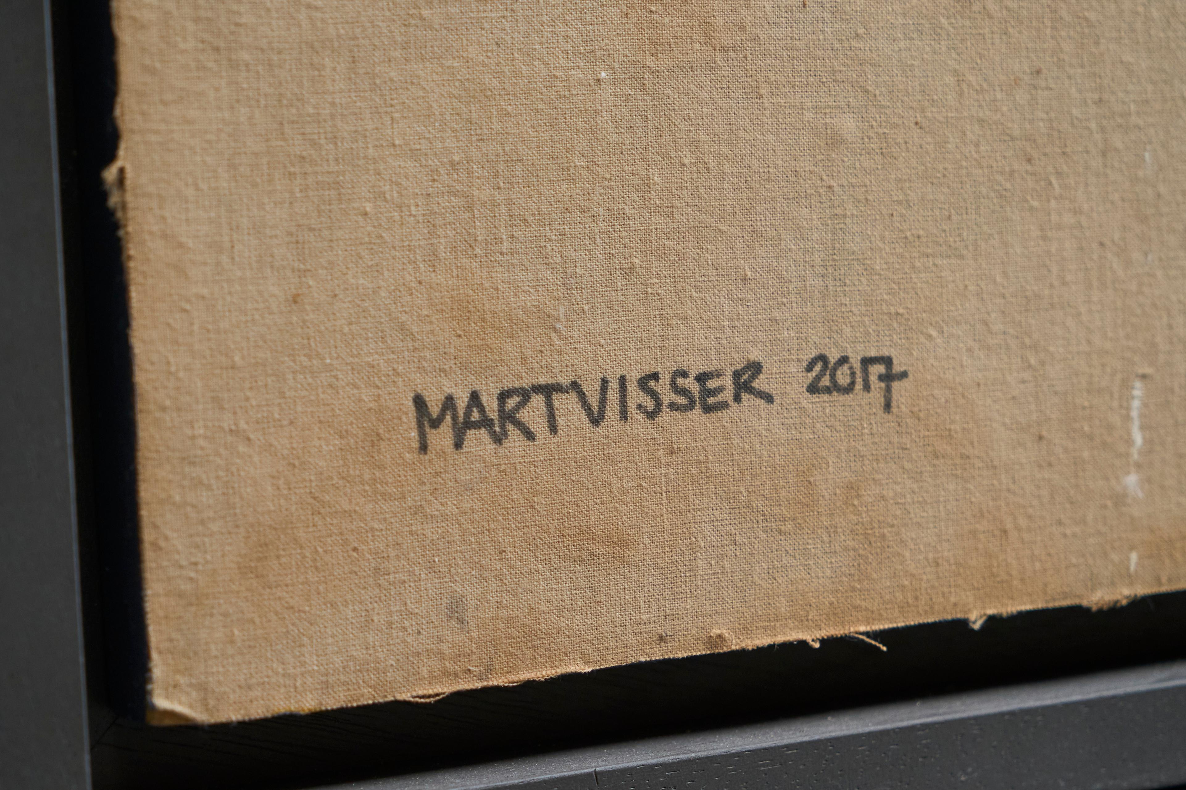 Mart Visser Large Artwork Mixed Media on Old Theatre Canvas 2017 en vente 8