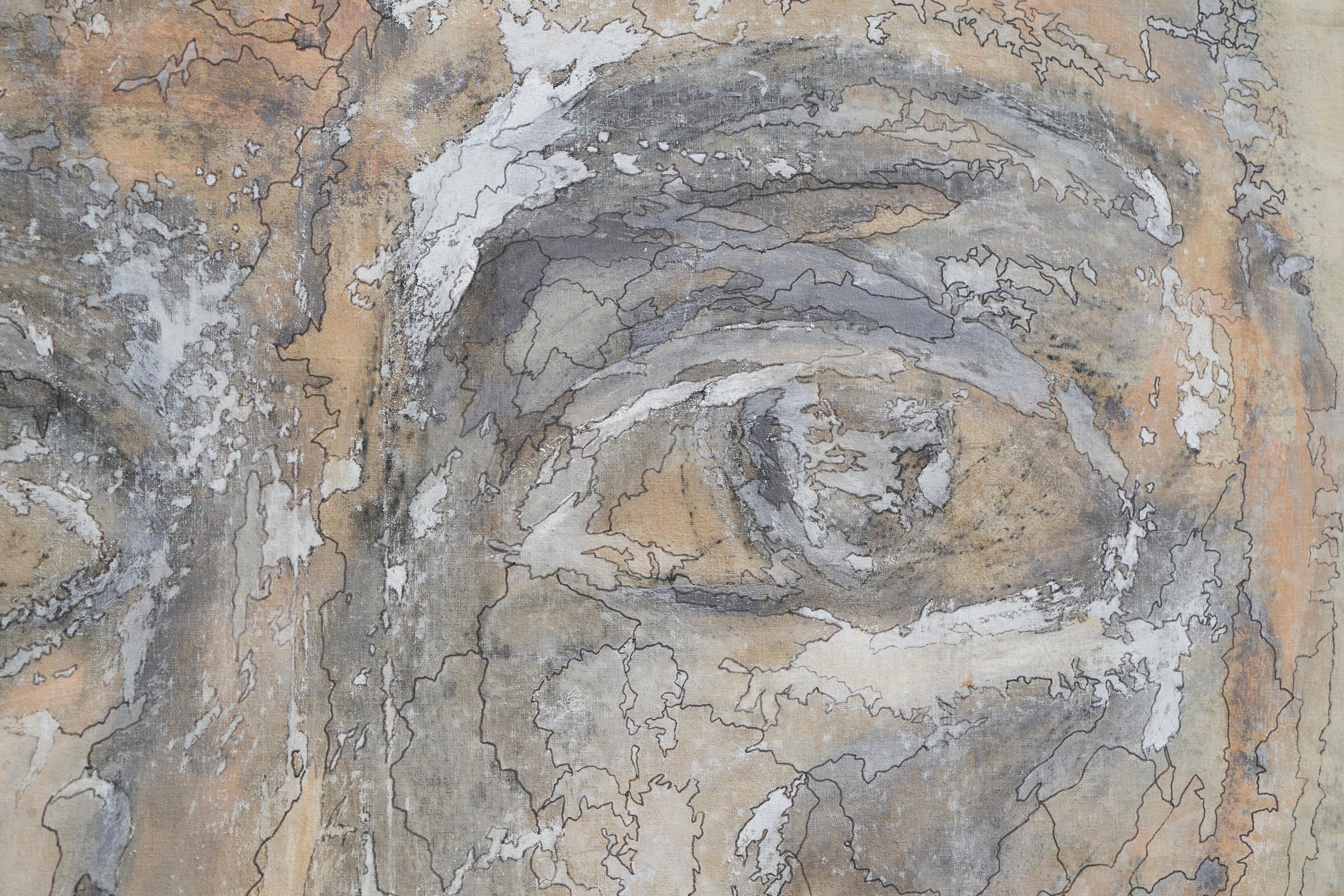 Mart Visser Large Artwork Mixed Media on Old Theatre Canvas 2017 Bon état - En vente à Meer, VAN