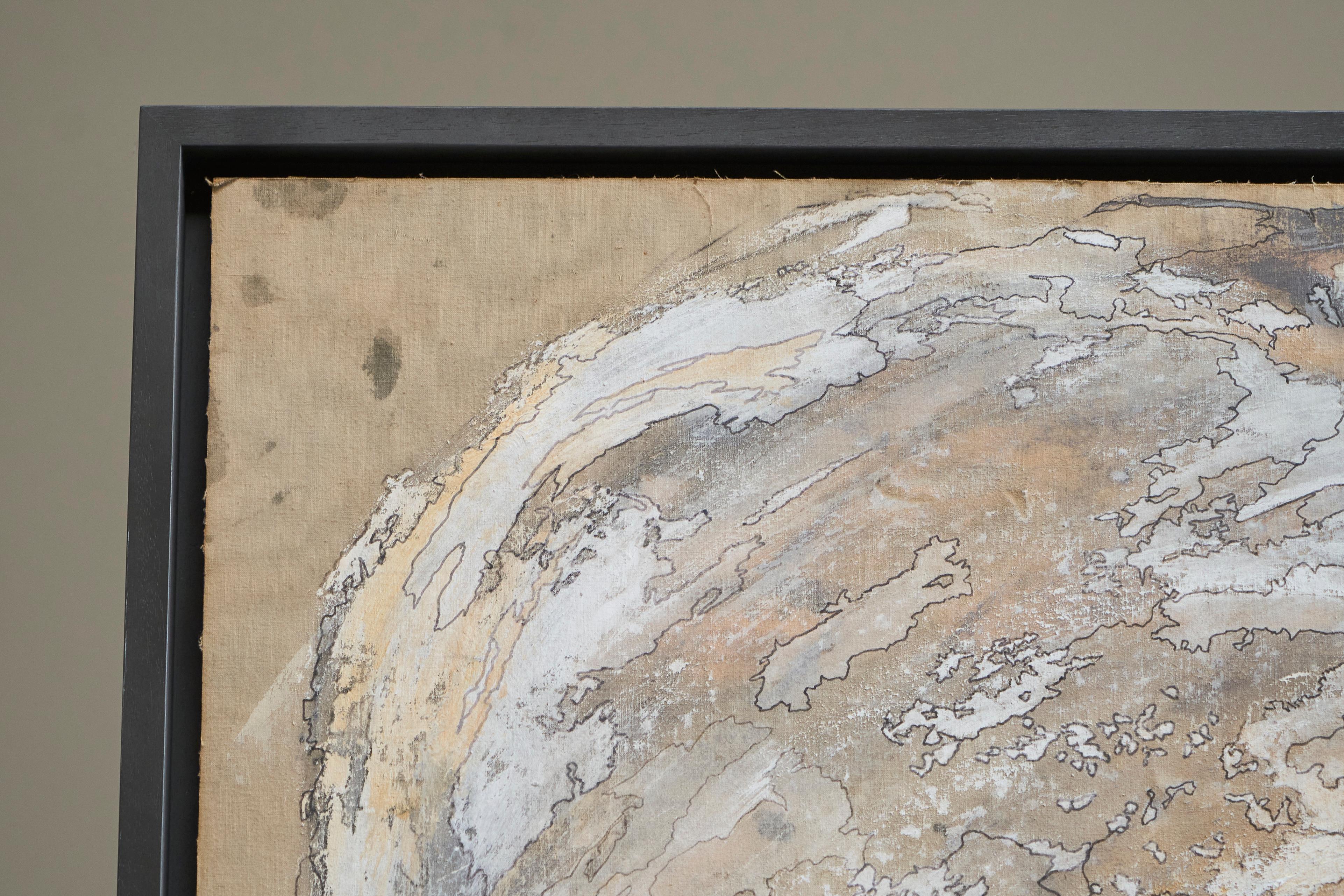 Mart Visser Large Artwork Mixed Media on Old Theatre Canvas 2017 en vente 1