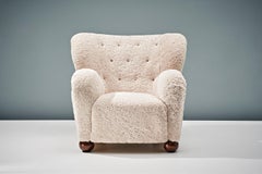 Marta Blomstedt 1930s Wing Chair for Hotel Aulanko
