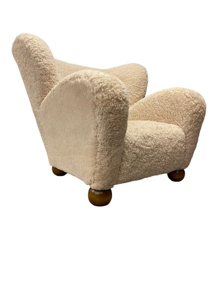Märta Blomstedt Aulanko Armchair in Sheepskin, 1940s 1
