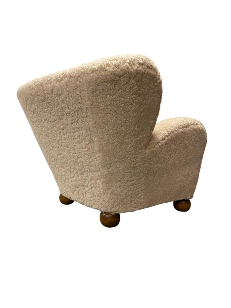 Märta Blomstedt Aulanko Armchair in Sheepskin, 1940s 2
