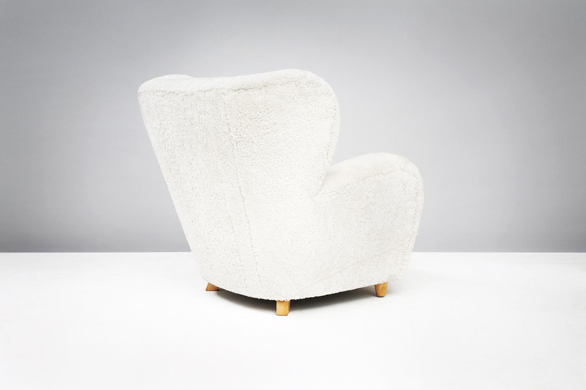 Finnish Märta Blomstedt Lounge Chair, Beech