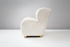 Märta Blomstedt Pair of Hotel Aulanko Sheepskin Chairs