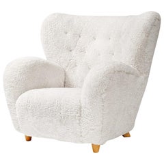 Märta Blomstedt Sheepskin Hotel Aulanko Chair