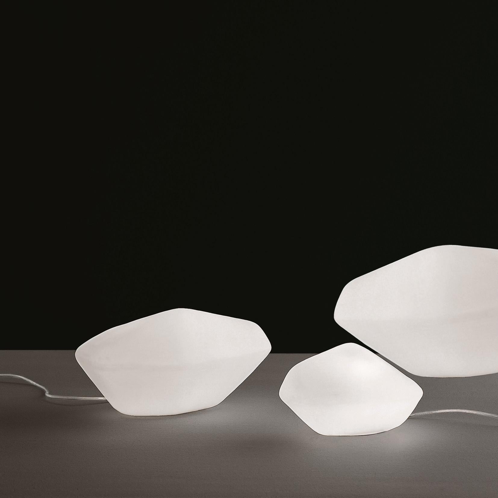 Italian Marta Laudani & Marco Romanelli Large Table Lamp 'Stone of Glass' by Oluce