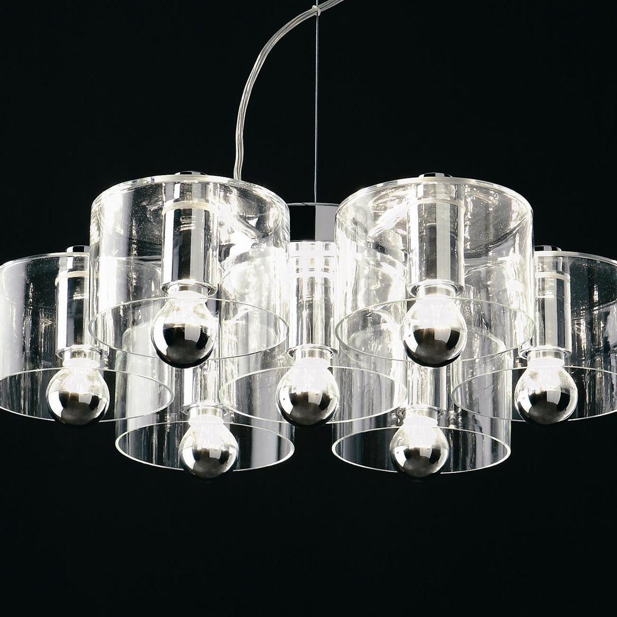 Mid-Century Modern Marta Laudani & MarCo Romanelli Suspension Lamp 'Fiore' 423 by Oluce For Sale