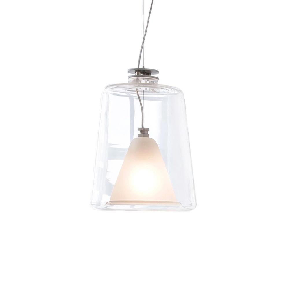 Mid-Century Modern Marta Laudani & Marco Romanelli Suspension Lamp 'Lanterna' by Oluce For Sale