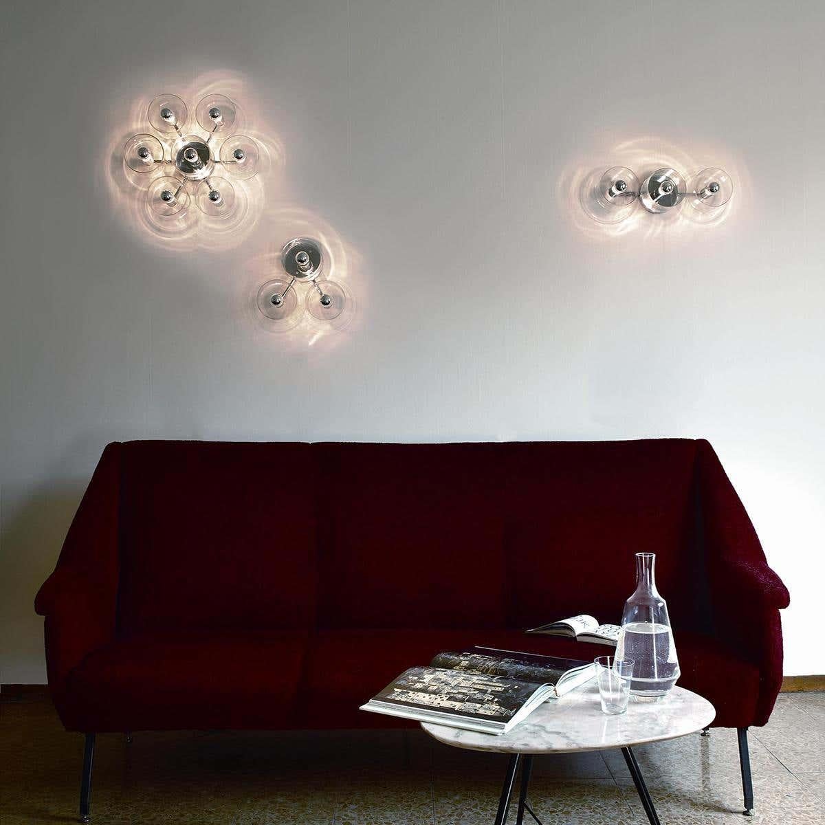 Marta Laudani & Romanelli Lámpara de pared 'Fiore' 3 Line by Oluce Metal en venta