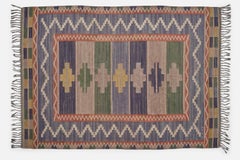 Märta Måås-Fjetterström, Teppich, Wolle, Schweden, 1950er Jahre