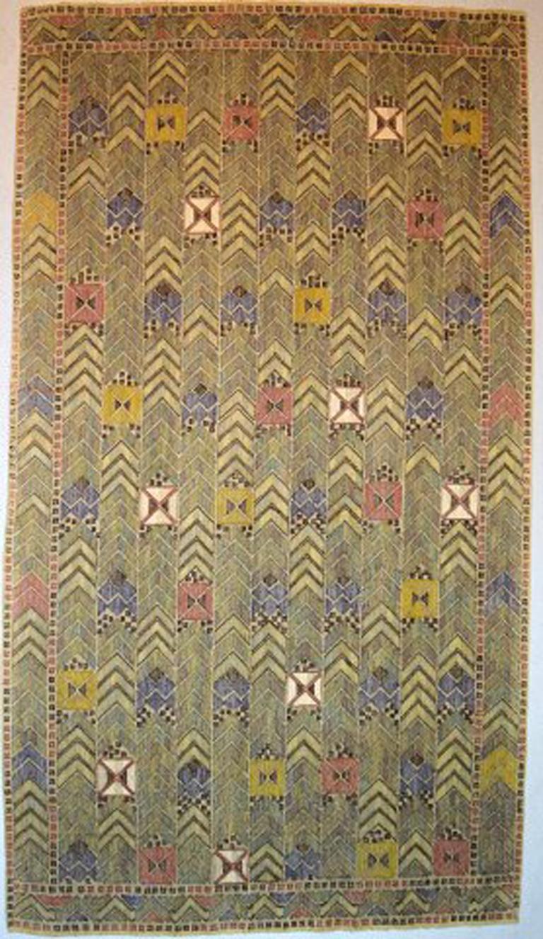 Märta Måås-Fjetterström, Dated 1941 Large Handwoven Carpet 2