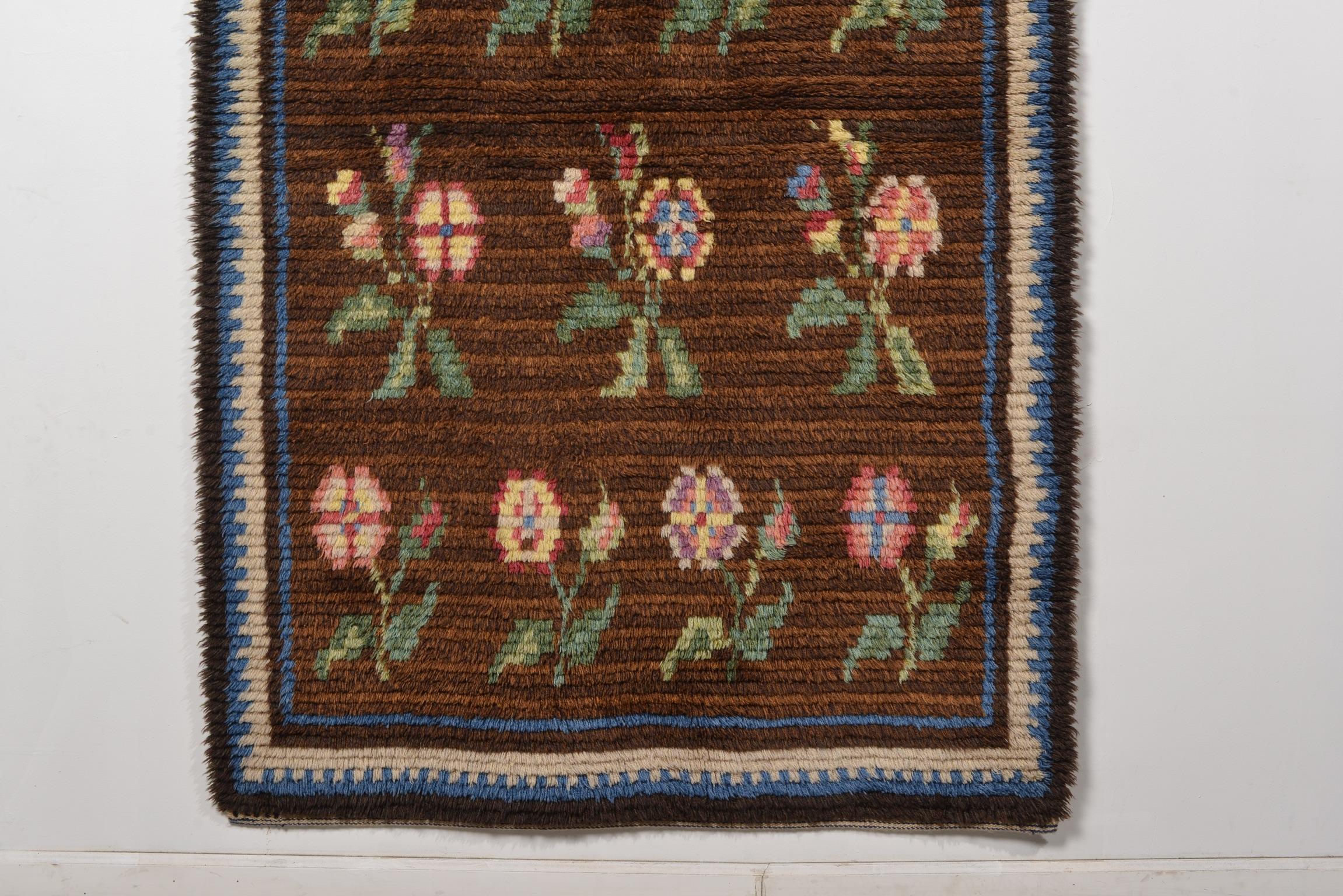 Scandinavian Modern Märta Måås-Fjetterström Early 20th- century Swedish Pile Rug For Sale