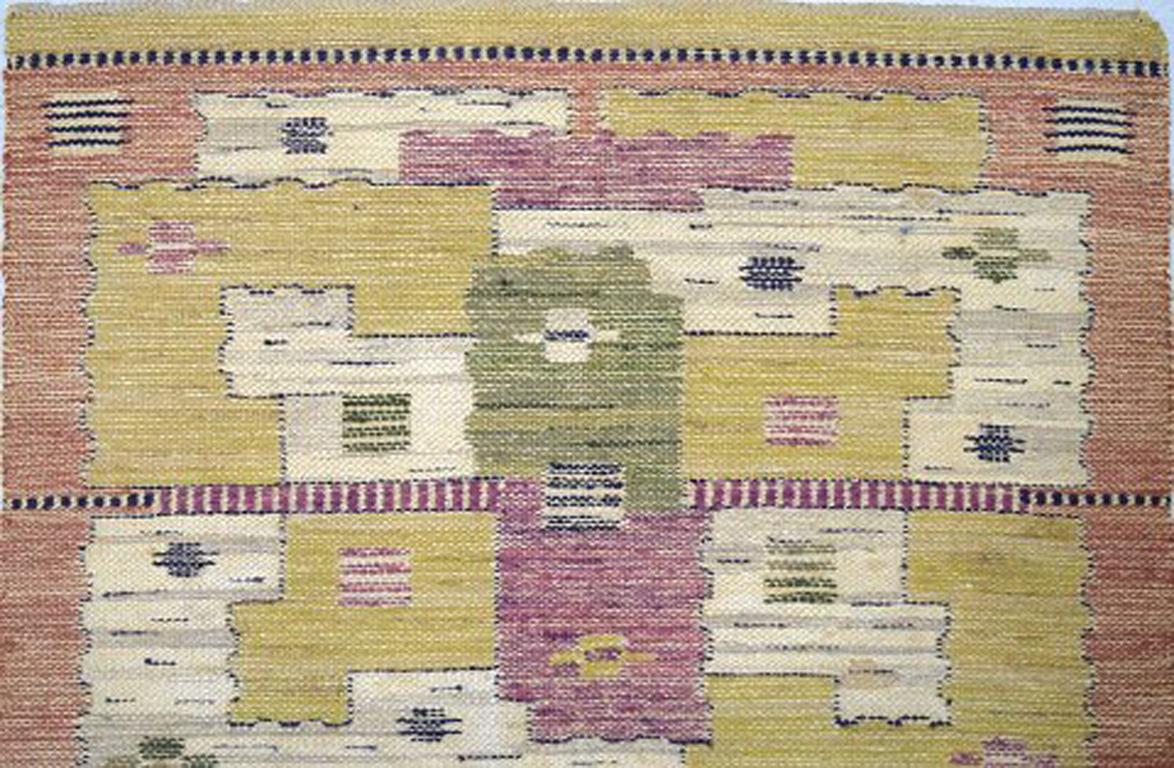 Marta Maas-Fjetterström, Sweden b. 1873, d. 1941
Handwoven carpet, wool, 