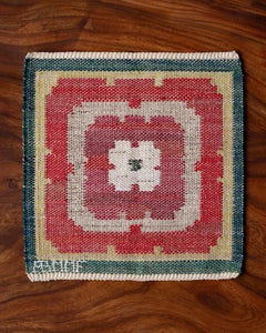 Märta Måås-Fjetterström handwoven tapestry "Båstadrosen"