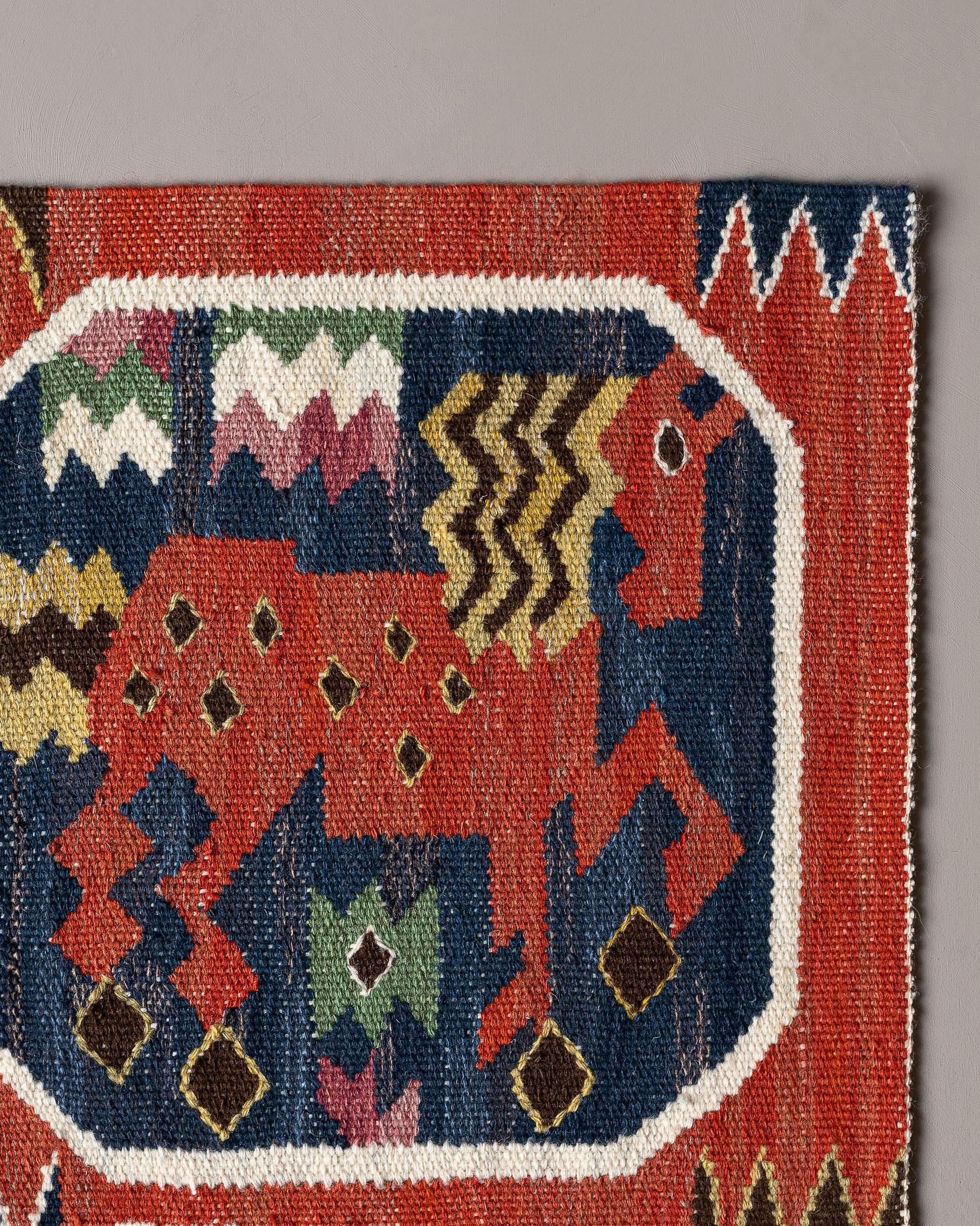 Arts and Crafts Märta Måås-Fjetterström handwoven tapestry 