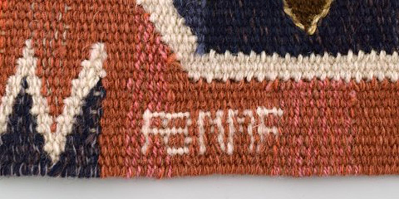 Mid-20th Century Märta Måås-Fjetterström, Sweden Handwoven rug of wool