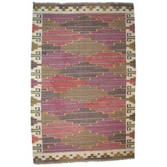 Märta Måås-fjetterström, Sweden Large Handwoven Carpet, Wool