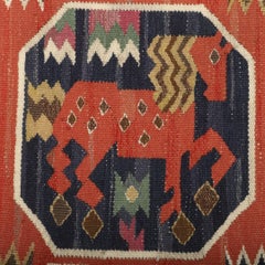 Märta Måås-Fjetterström Swedish wool Tapestry, 1960's