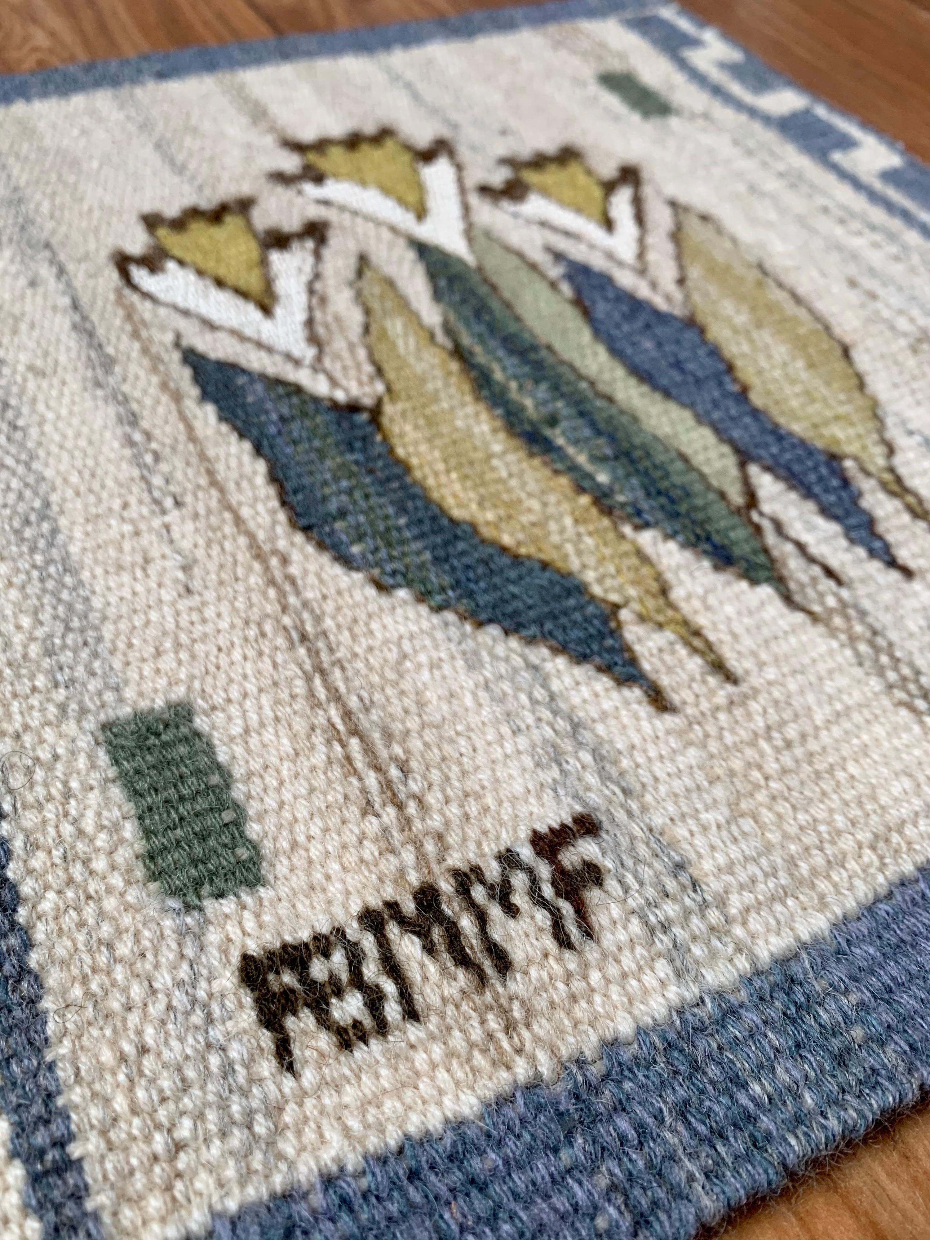 Märta Måås-Fjetterström Tapestry in Wool In Excellent Condition For Sale In London, GB