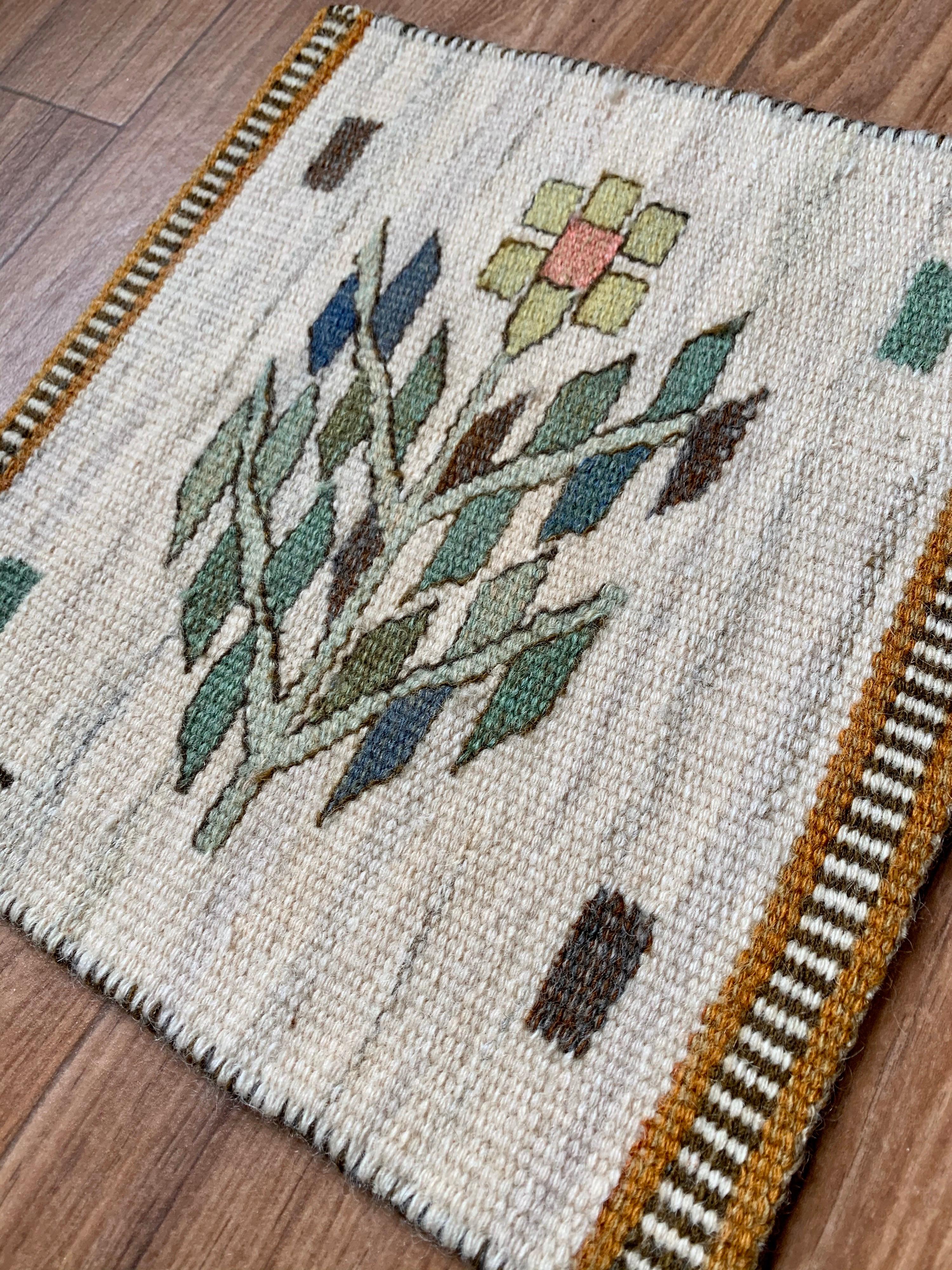 Swedish Märta Måås-fjetterström Vintage Tapestry in Wool For Sale