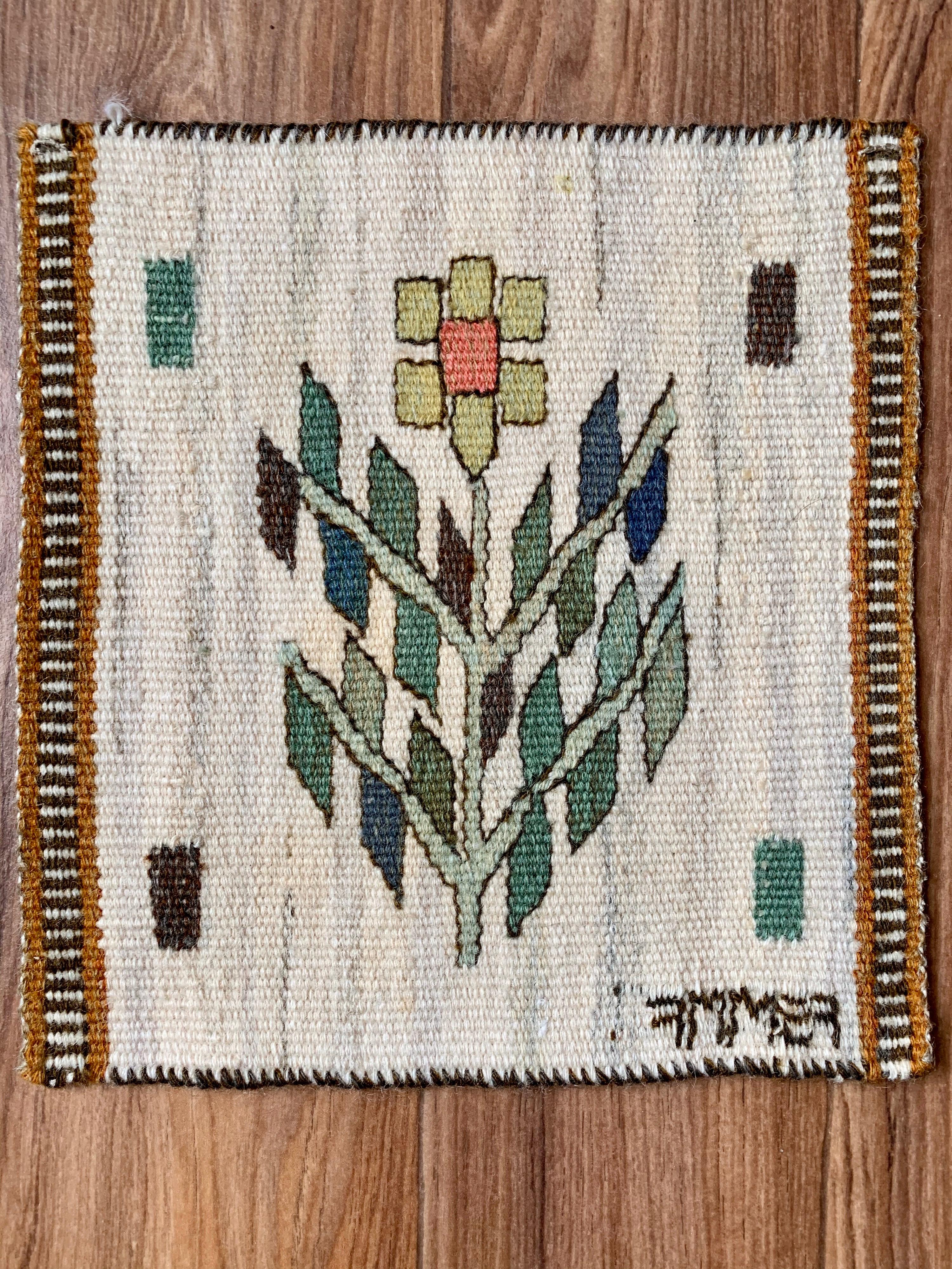 Hand-Crafted Märta Måås-fjetterström Vintage Tapestry in Wool For Sale