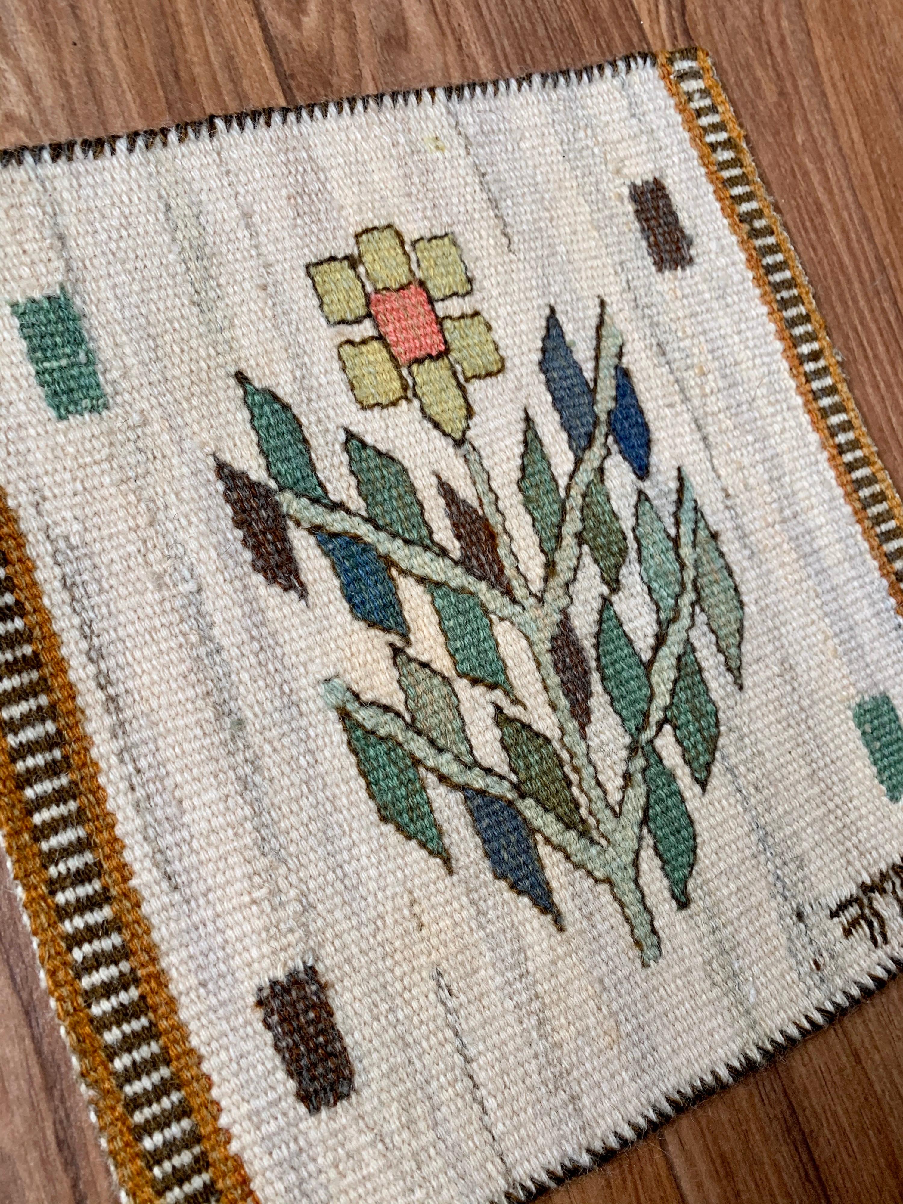 Late 20th Century Märta Måås-fjetterström Vintage Tapestry in Wool For Sale