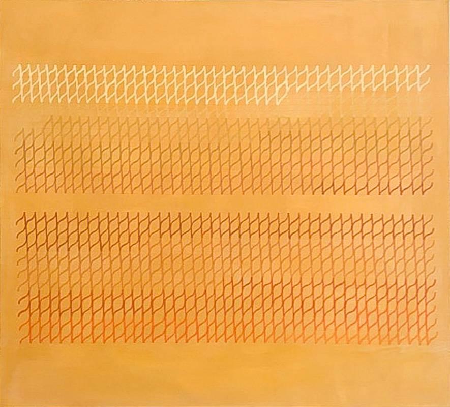 Marta Marcé Abstract Painting - Tabula Rasa (light ochre)