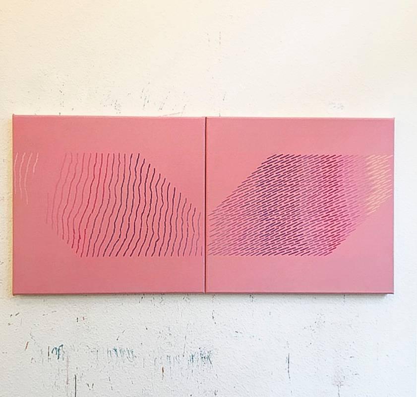 Tabula Rasa (pinks) - Painting by Marta Marcé