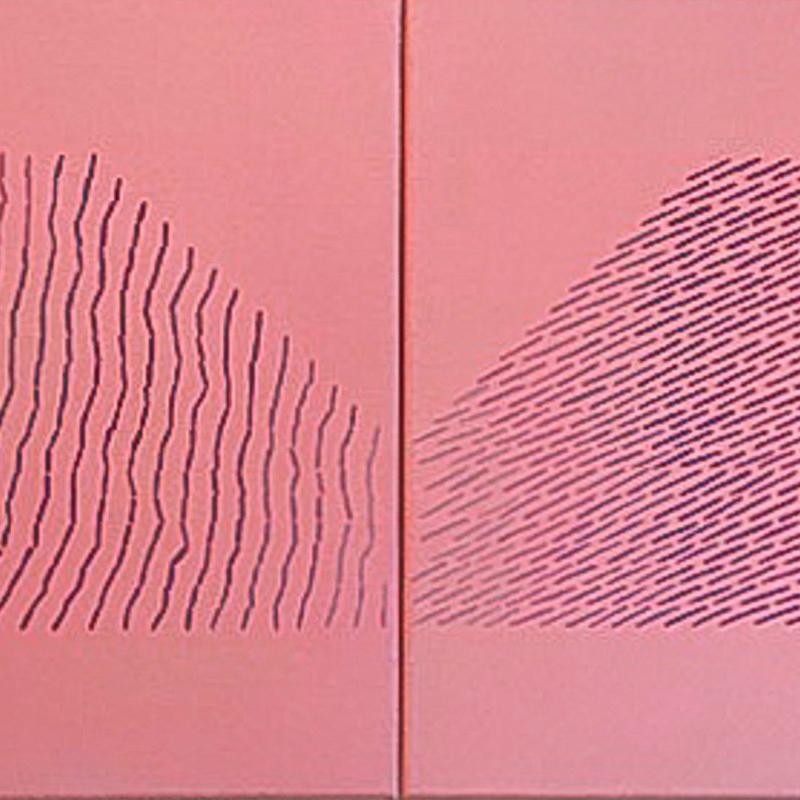 Tabula Rasa (pinks) - Beige Abstract Painting by Marta Marcé