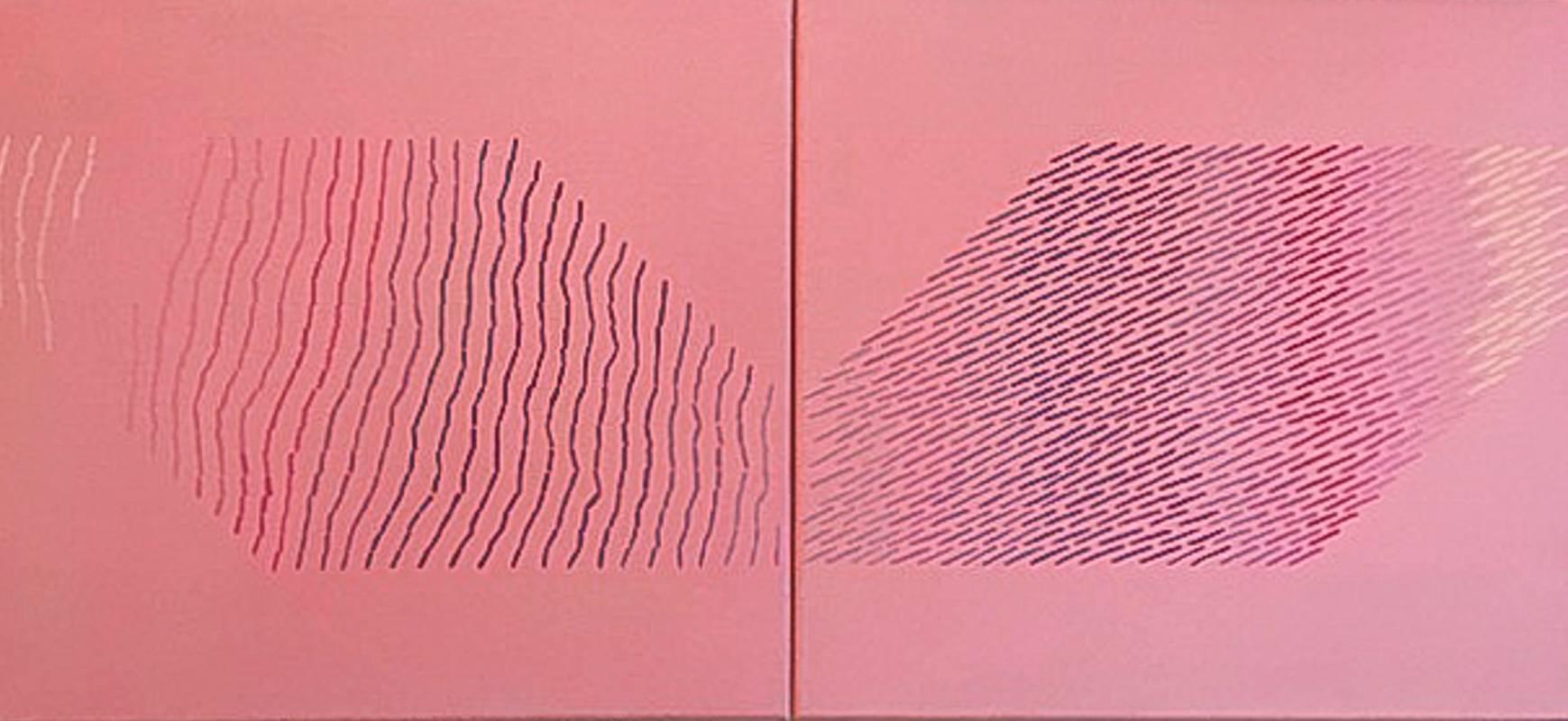 Marta Marcé Abstract Painting - Tabula Rasa (pinks)