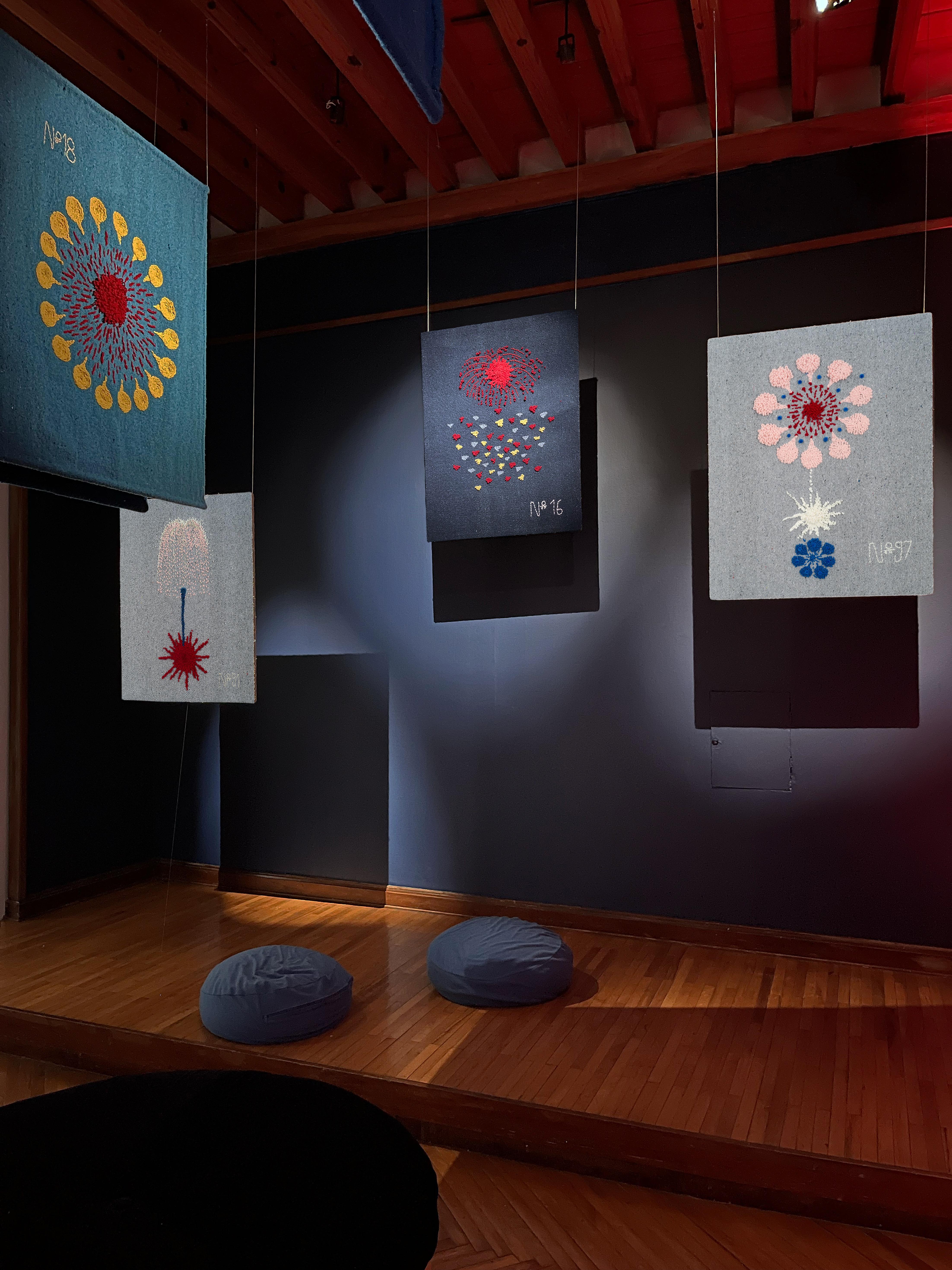 Hanabi No. 16, Contemporary Art, Textile Art, 21st Century in vendita 3