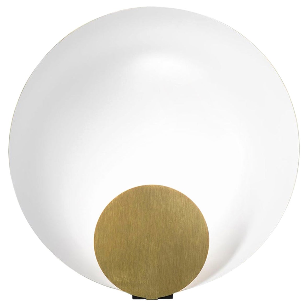 Marta Perla Small Table Lamp 'Siro' Satin Gold by Oluce