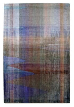 Demeter - Modernes gewebtes und gemaltes abstraktes Kunstwerk