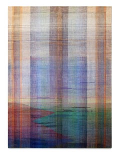 Stories From The Sea I - Modern Hand Woven and Painted Landscape Artwork