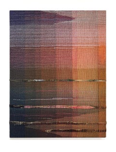 Las Raíces - Obra de Arte Abstracta Contemporánea Tejida y Pintada