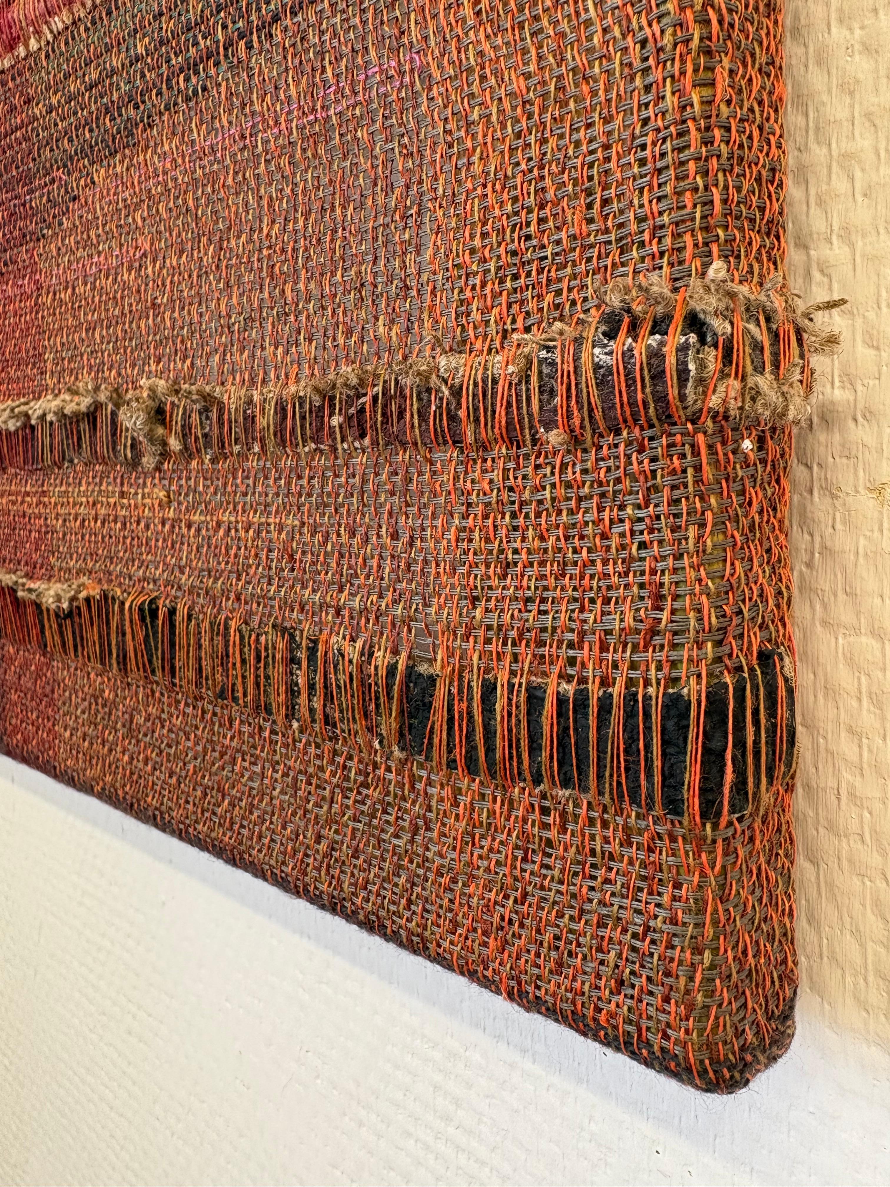 The Roots - Contemporary Woven and Painted Abstract Artwork For Sale 4