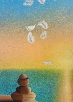 Icarus - Acrylic painting Pop art Vibrant colors Polish artist