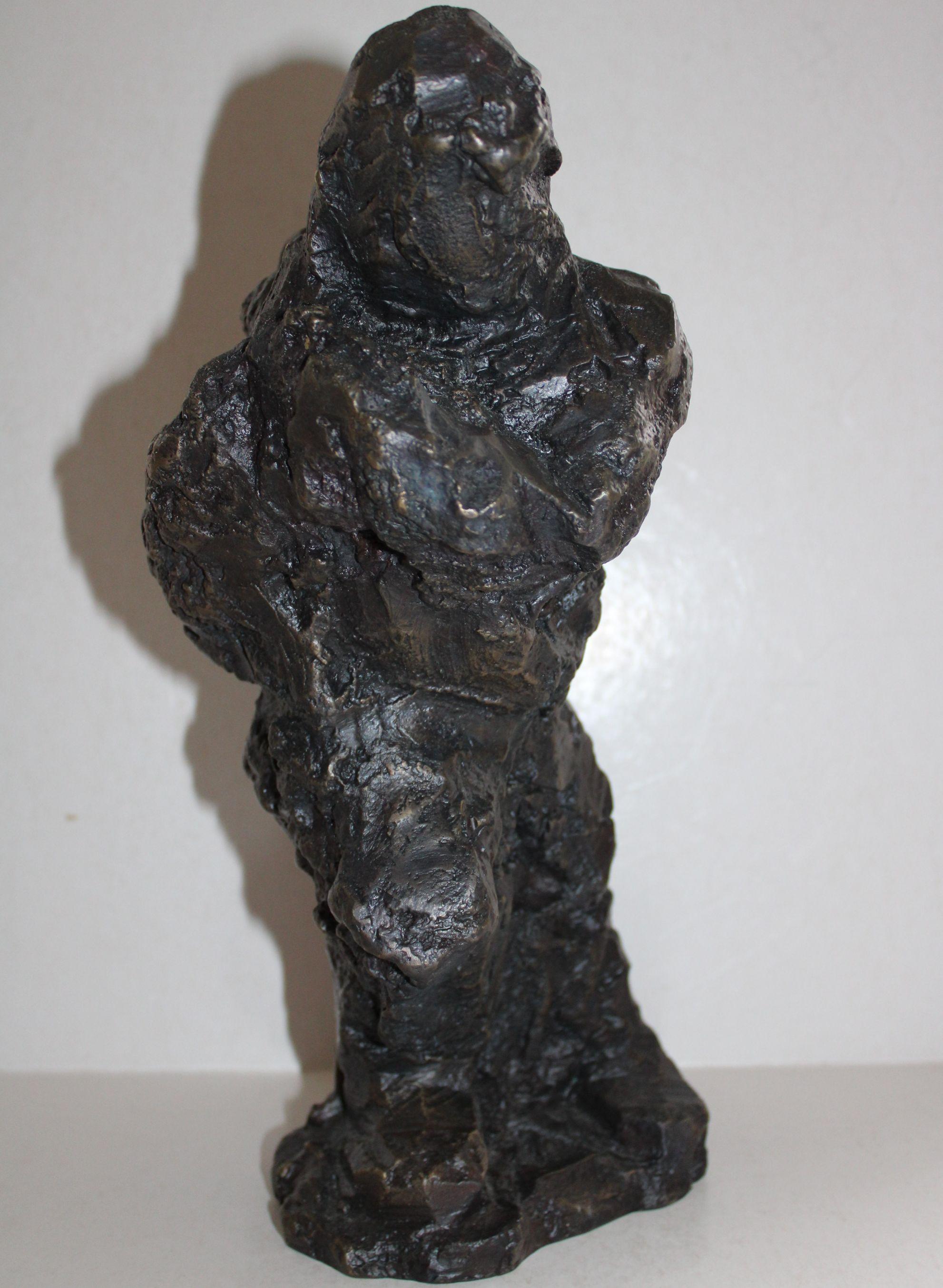 Portabolsas, bronce, 36x23 cm - Sculpture Abstracto de Marta Skulme