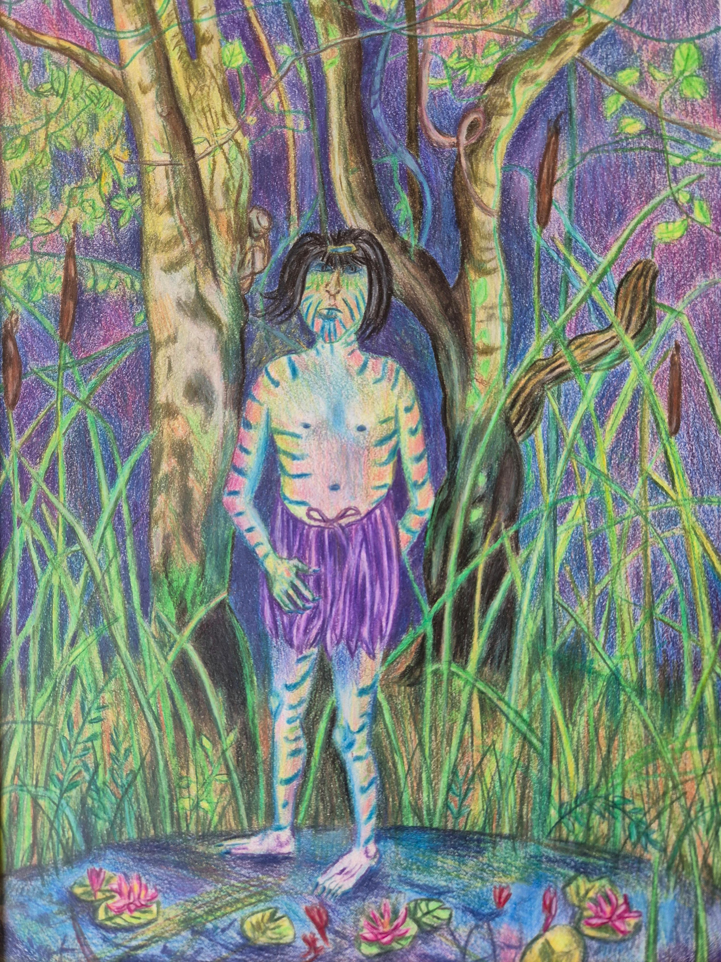 Coloured pencil on paper

Marta Uszakow is a Polish artist born in 1995 who lives and works in Sosnowiec, Poland. She was enrolled at the Academy of Fine Arts in Katowice in 2017. Five years later, she completed a main degree in painting and an