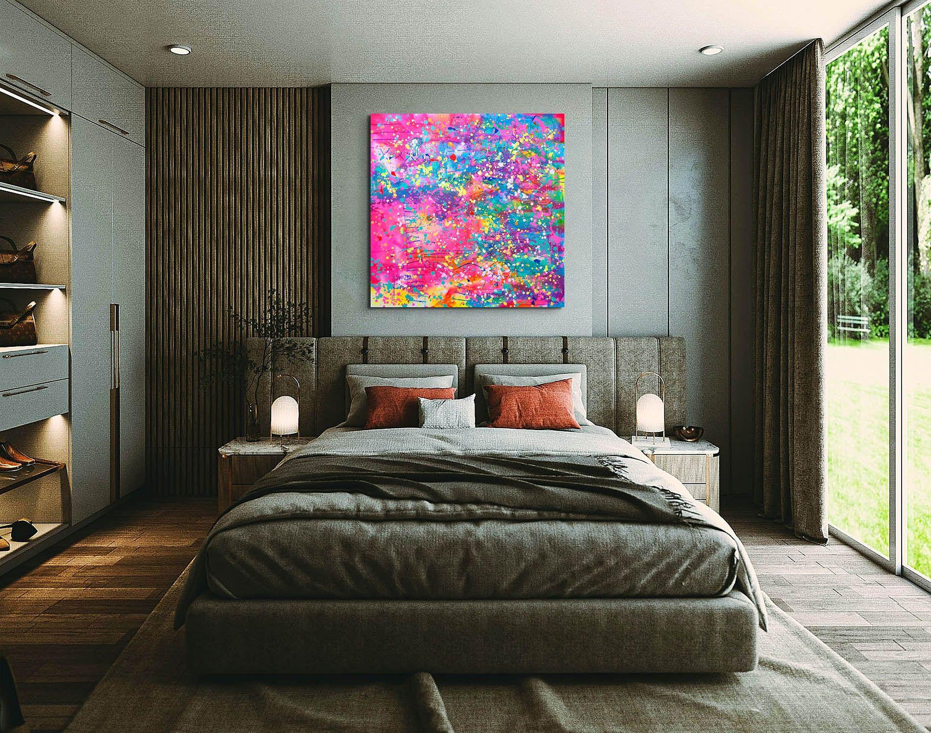 Viale dei sogni, Pittura, Acrilico su tela - Painting di Marta Zawadzka