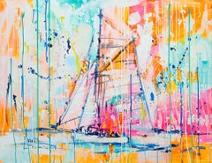 Melodía blanca, Pintura, Acrílico sobre lienzo