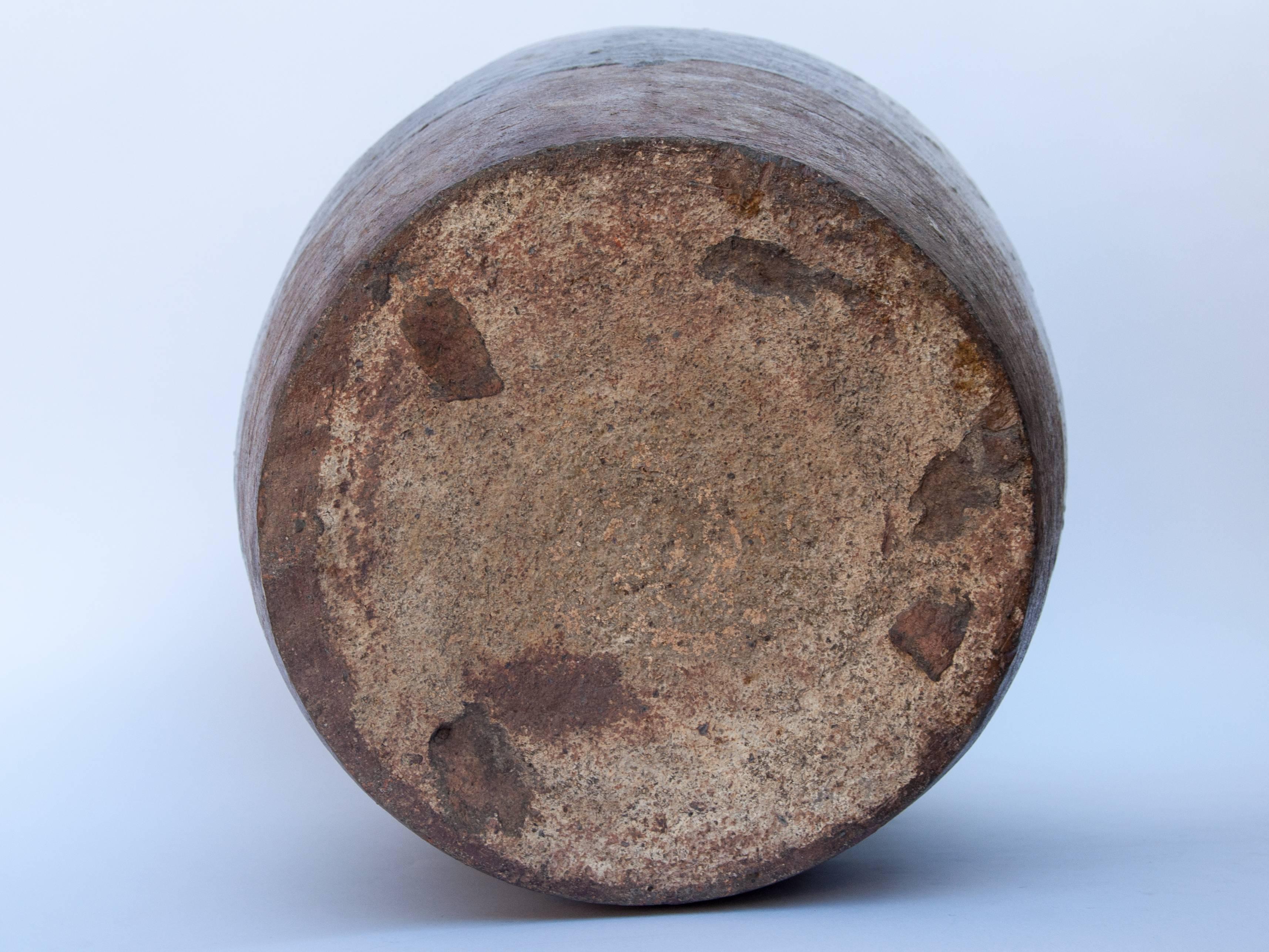 Martaban Ware Stoneware Storage Jar, Running Glaze, Ming Dynasty, Found in Laos 10
