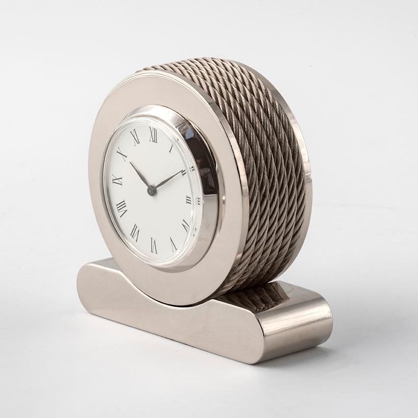 Italian MARTE OROLOGO DA TAVOLO design moderno e decori che richiamano il mondo nautico in vendita