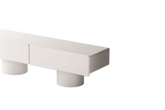 Marte2, Low Sideboard with Two Drawers with Cylinder Legs by Ultramobili