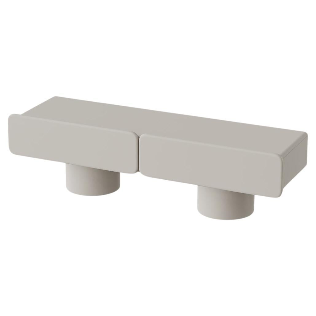 Marte2, Low Sideboard with Two Drawers with Cylinder Legs by Ultramobili