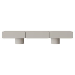 Marte3, Low Sideboard with Three Drawers with and Round Legs by Ultramobili