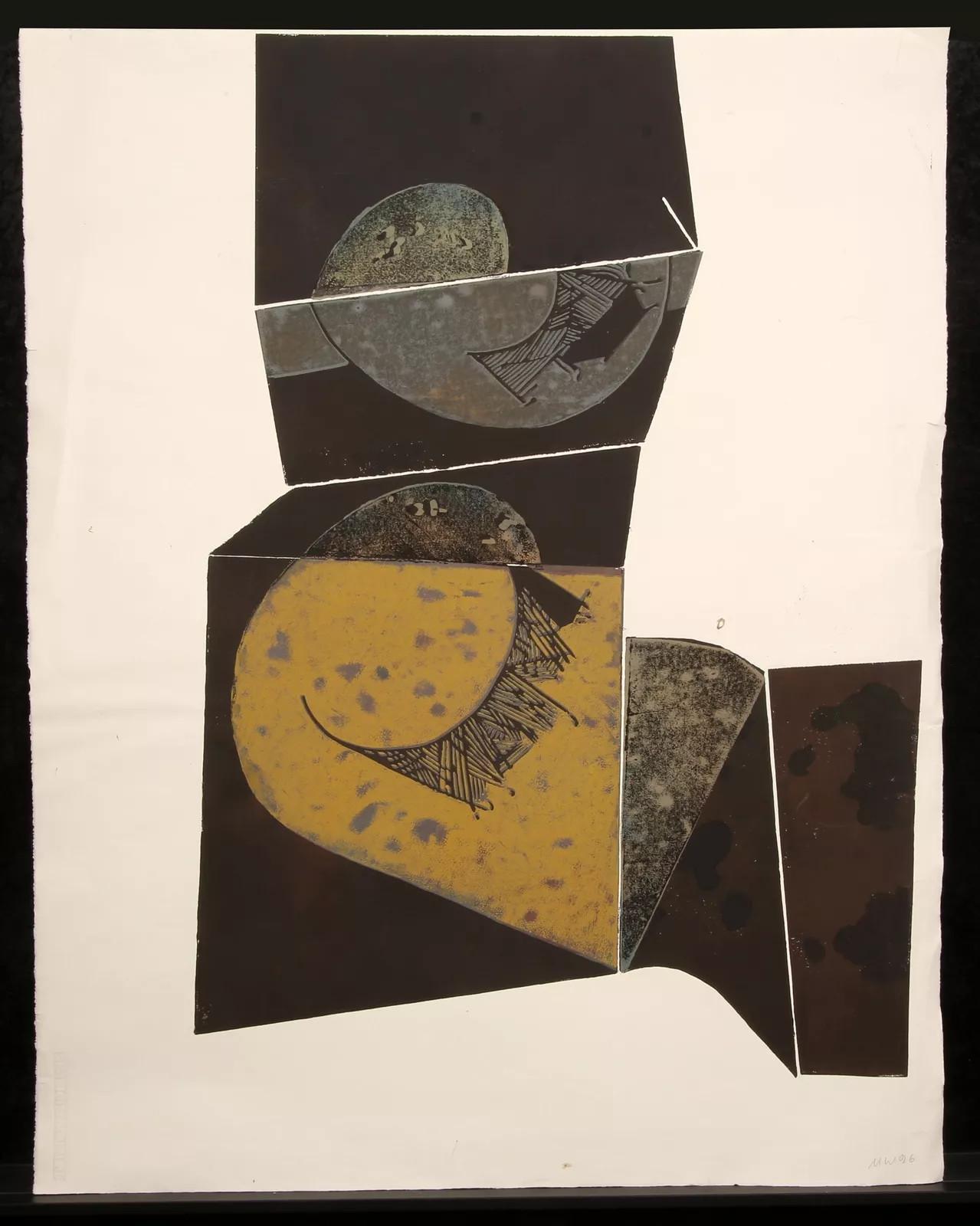 Falter Notierung 1 (Abstrait, Moderne, Noir, Papillon, Relief, 50% de réduction) en vente 1